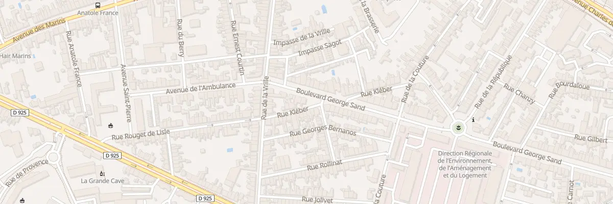 Plan du 81 Bd George Sand à Châteauroux