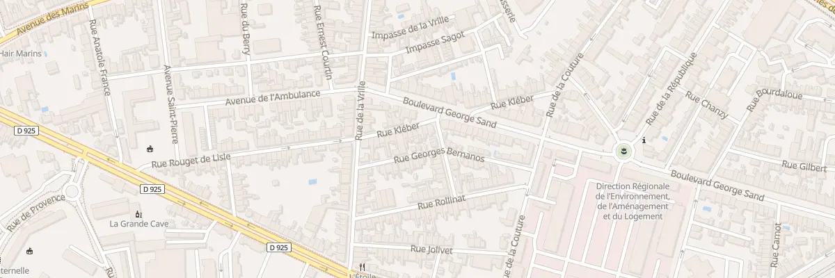 Plan du 23 Rue Kléber à Châteauroux