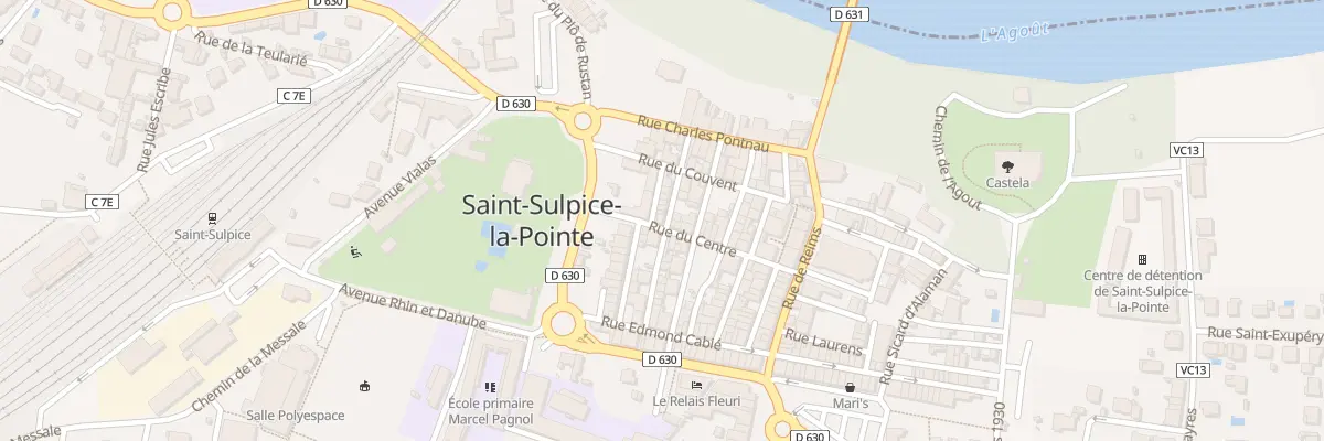 Plan du 13 Rue Mourlens à Saint-Sulpice-la-Pointe