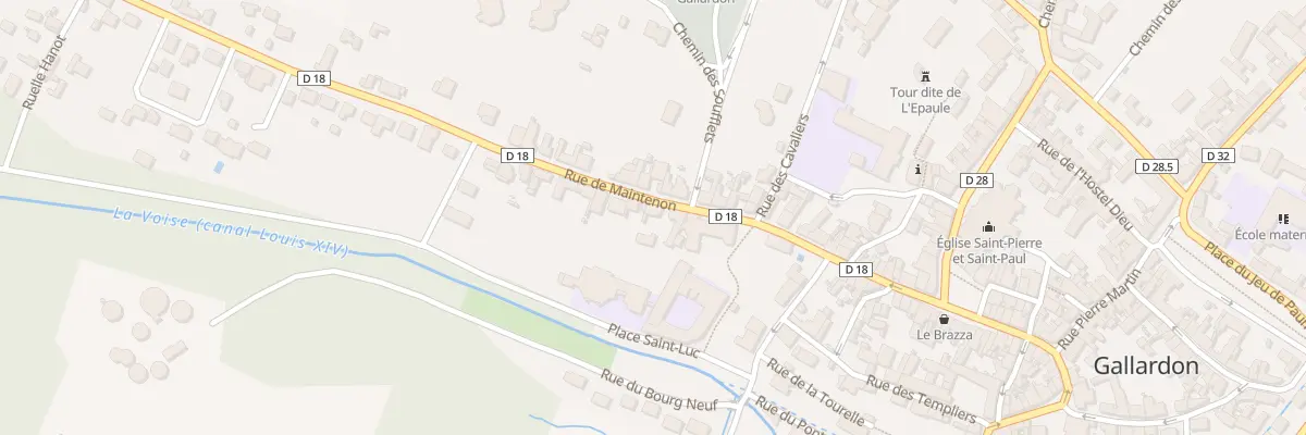 Plan du 9 Rue de Maintenon à Gallardon