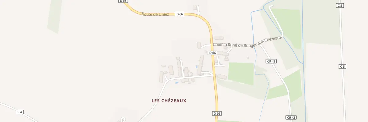 Plan du 8 Les Chezeaux à Bouges-le-Château