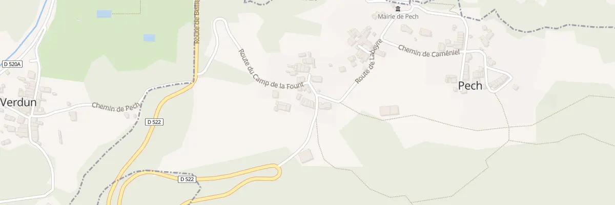 Plan du 5 Le Village à Pech