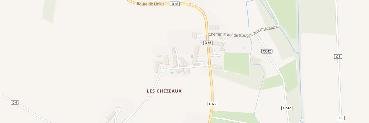Plan du 6 Les Chezeaux à Bouges-le-Château