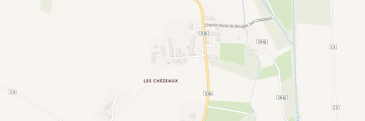 Plan du 16 Les Chezeaux à Bouges-le-Château