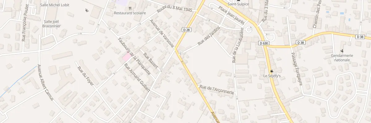 Plan du 3 Av Yves Bongars à Saint-Sulpice-la-Pointe