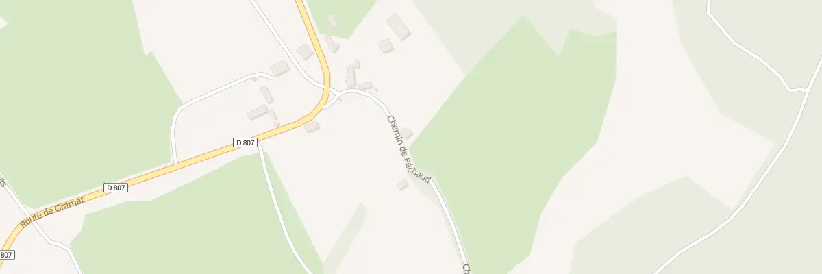 Plan du 127 Che de Péchaud au Bastit