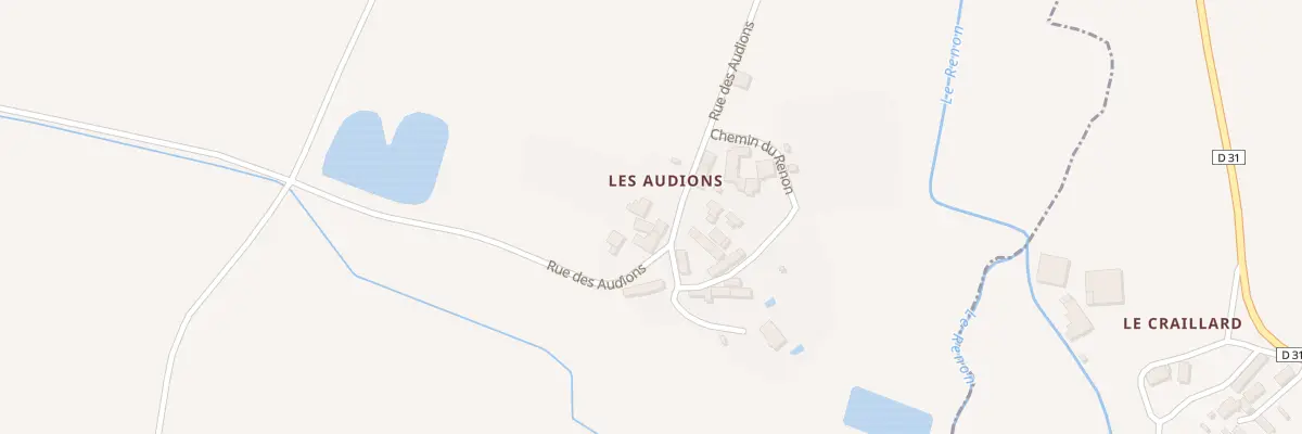 Plan du 5116 Les Audions à Buxeuil