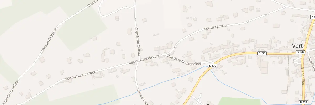 Plan du 4 Rue du Haut de Vert à Vert