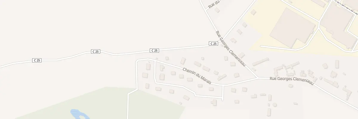 Plan du 10 Che du Marais à Bernouville