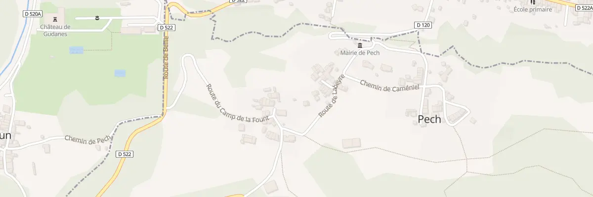 Plan du 51 Le Village à Pech