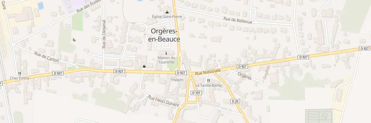 Plan du 6 Rue de l’Eglise à Orgères-en-Beauce