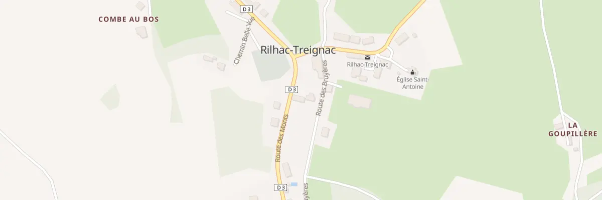 Plan du 8 Rte des Monts à Rilhac-Treignac