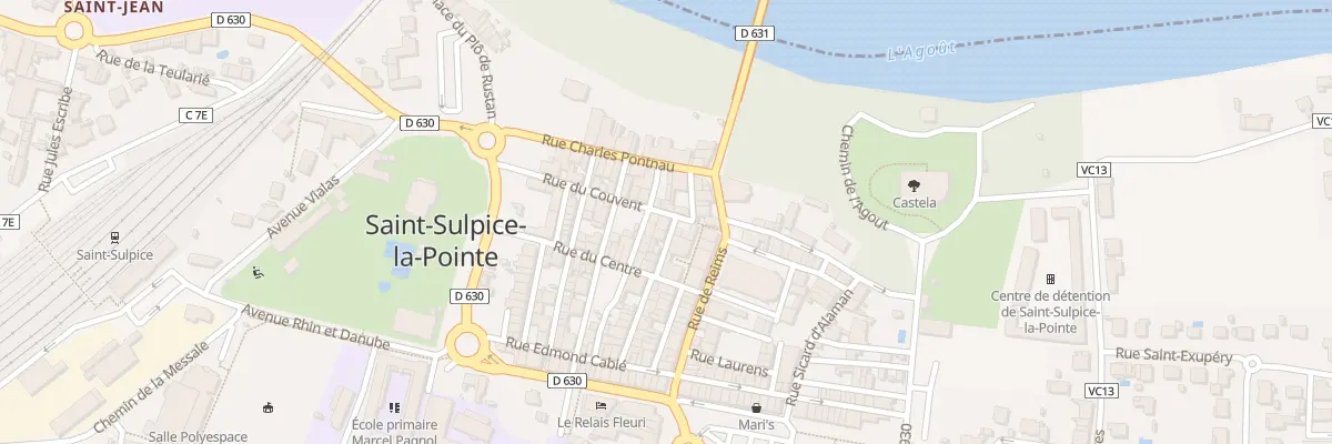 Plan du 9 Rue Villelongue à Saint-Sulpice-la-Pointe