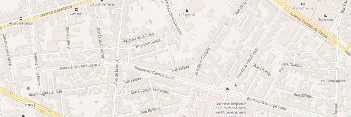 Plan du 16 Rue Kléber à Châteauroux