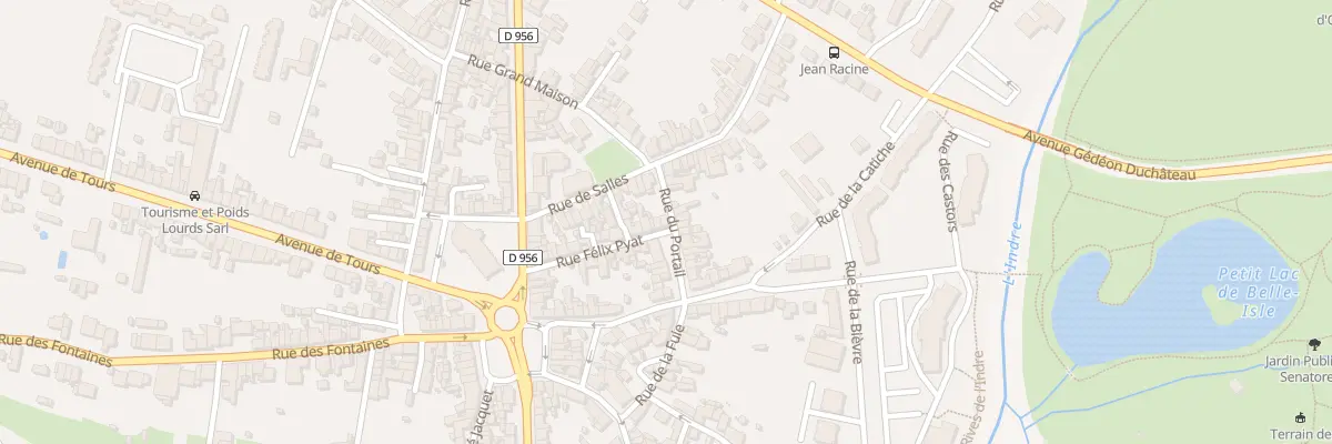 Plan du 2 Rue Félix Pyat à Châteauroux