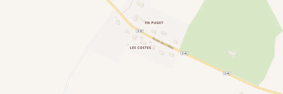 Plan du 3283 Rte des Crêtes à Garrigues