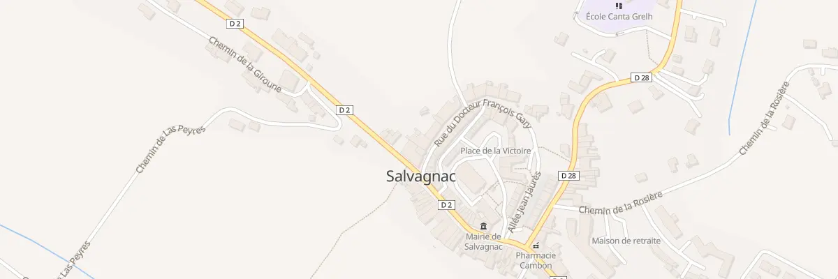 Plan du 7 Rue du Docteur François Gary à Salvagnac