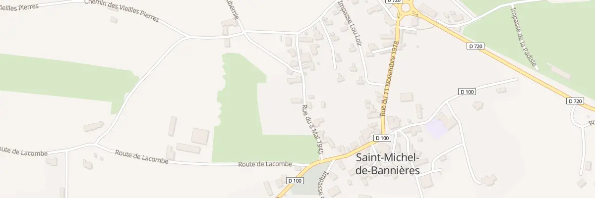 Plan du 5258F Le Bourg à Saint-Michel-de-Bannières