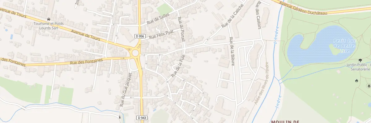 Plan du 10 Rue de la Fuie à Châteauroux