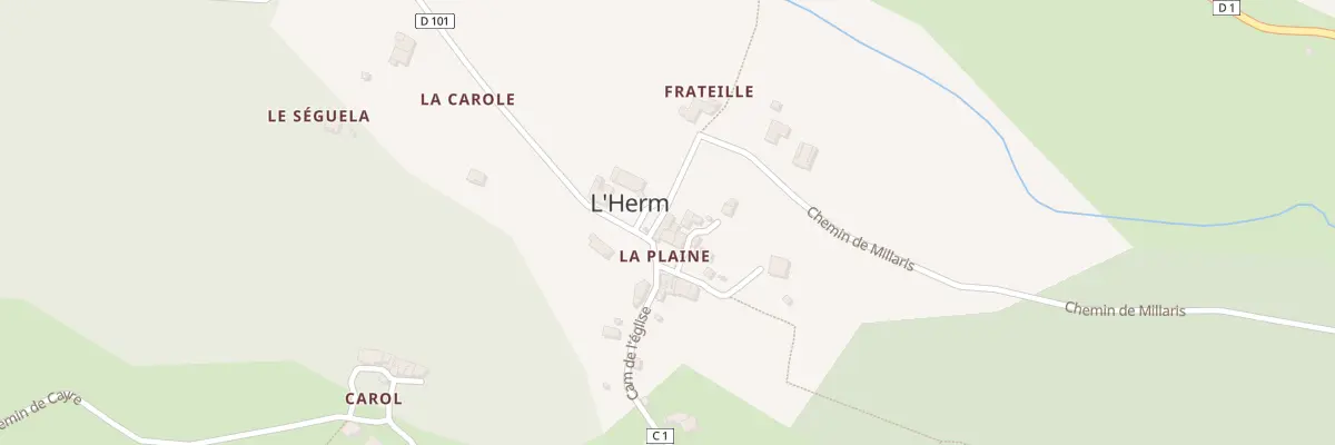 Plan du 37 Prats de Tale à L’Herm