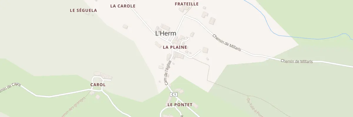 Plan du 47 Cam de l’église à L’Herm