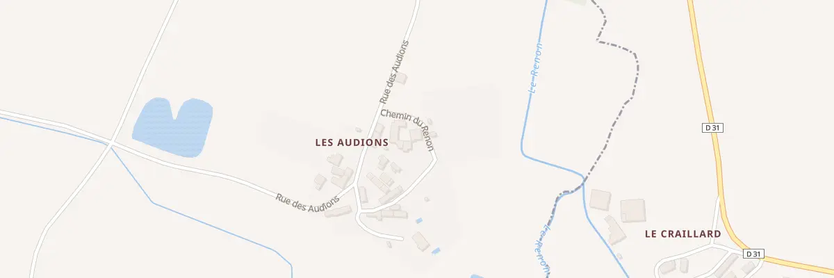 Plan du 5126 Les Audions à Buxeuil