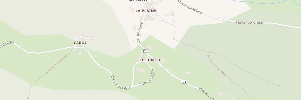 Plan du 15 Cam de l’église à L’Herm
