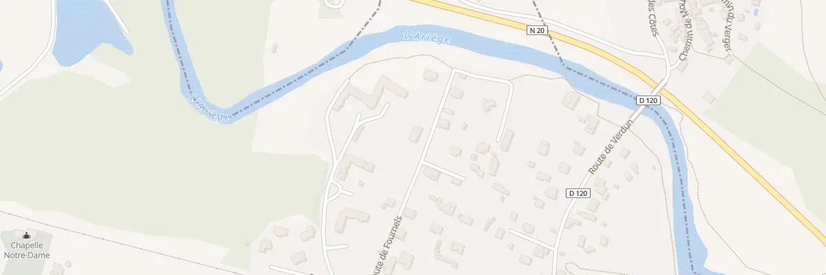 Plan du 6 Rte de Fournels aux Cabannes