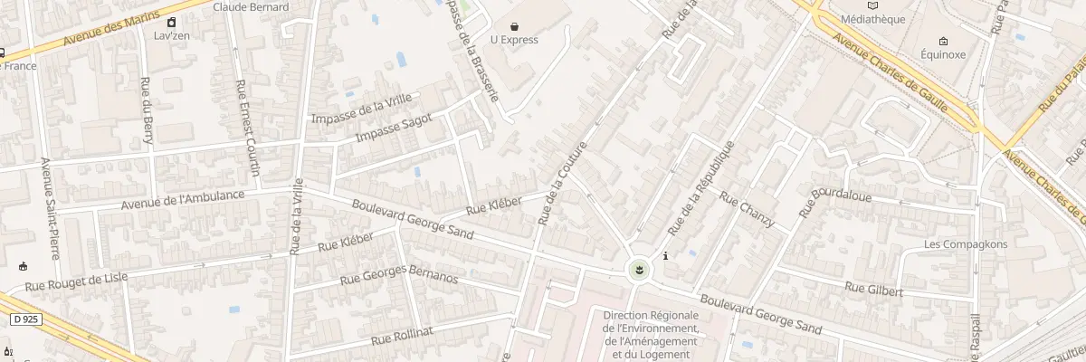 Plan du 64 Rue de la Couture à Châteauroux