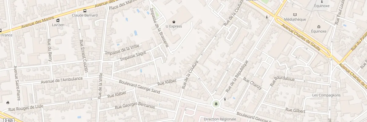 Plan du 56 Rue de la Couture à Châteauroux