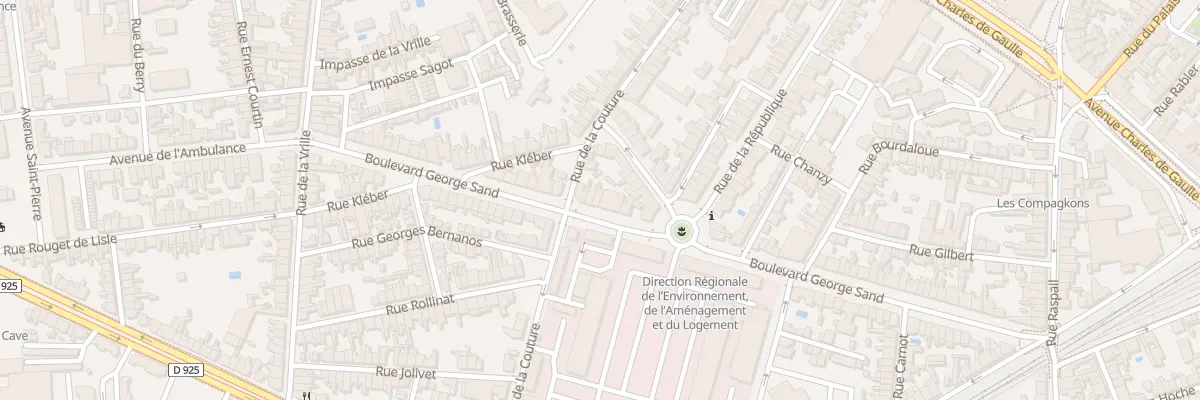 Plan du 74 Bd George Sand à Châteauroux