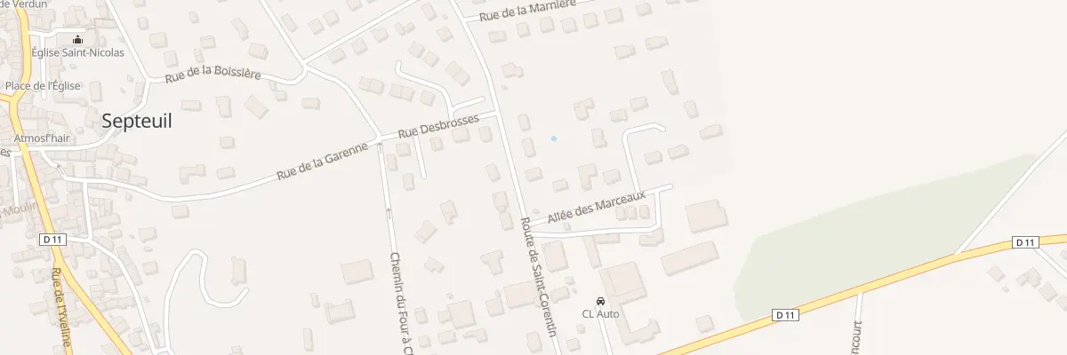 Plan du 15 All des Marceaux à Septeuil