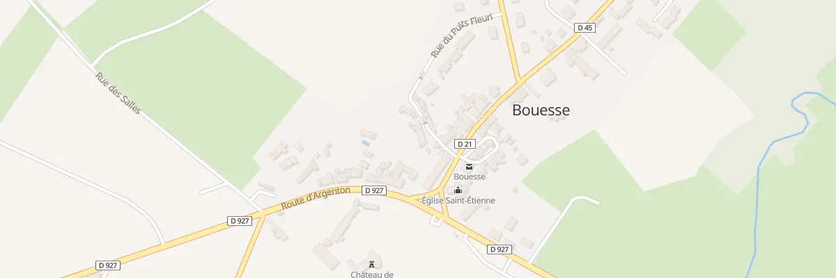 Plan du 1 Rue du Puits Fleuri à Bouesse
