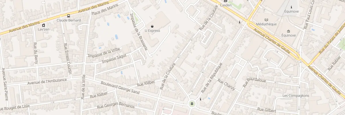 Plan du 48 Rue de la Couture à Châteauroux