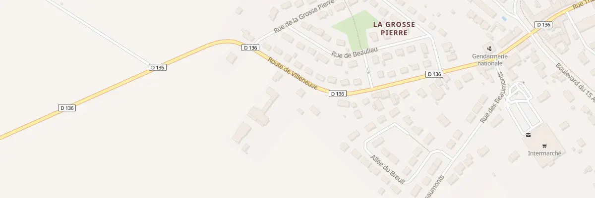 Plan du 28 Rte de Villeneuve à Patay