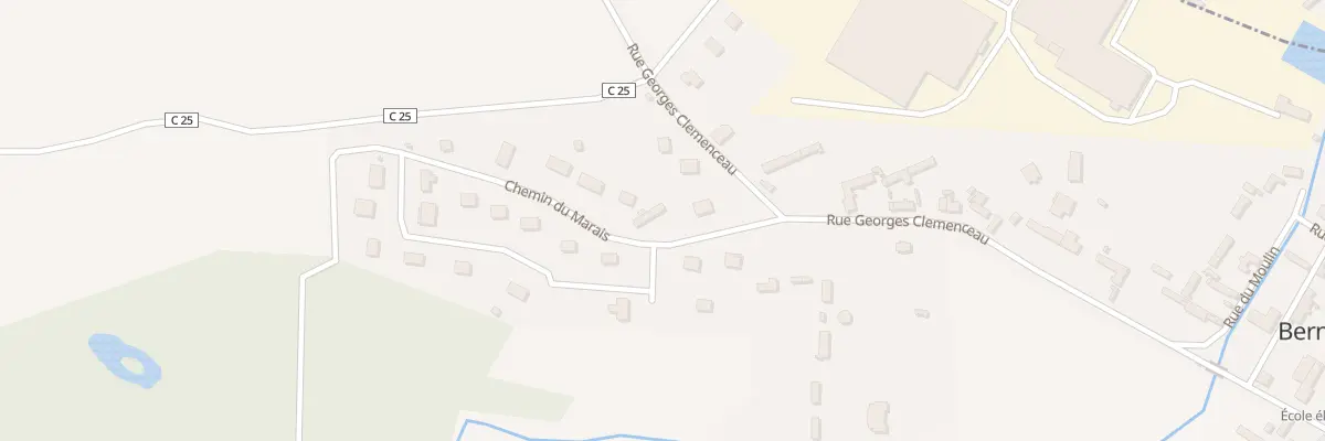Plan du 4 Che du Marais à Bernouville