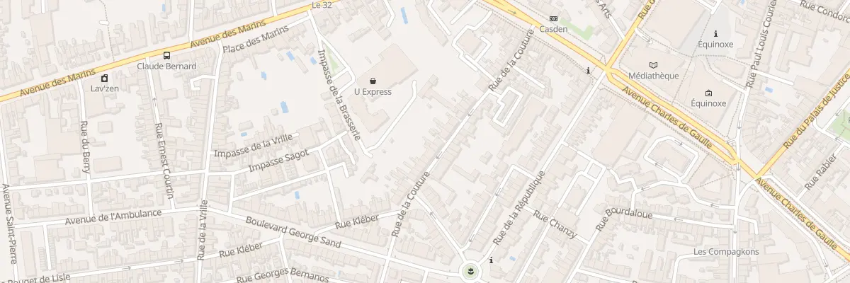 Plan du 44 Rue de la Couture à Châteauroux