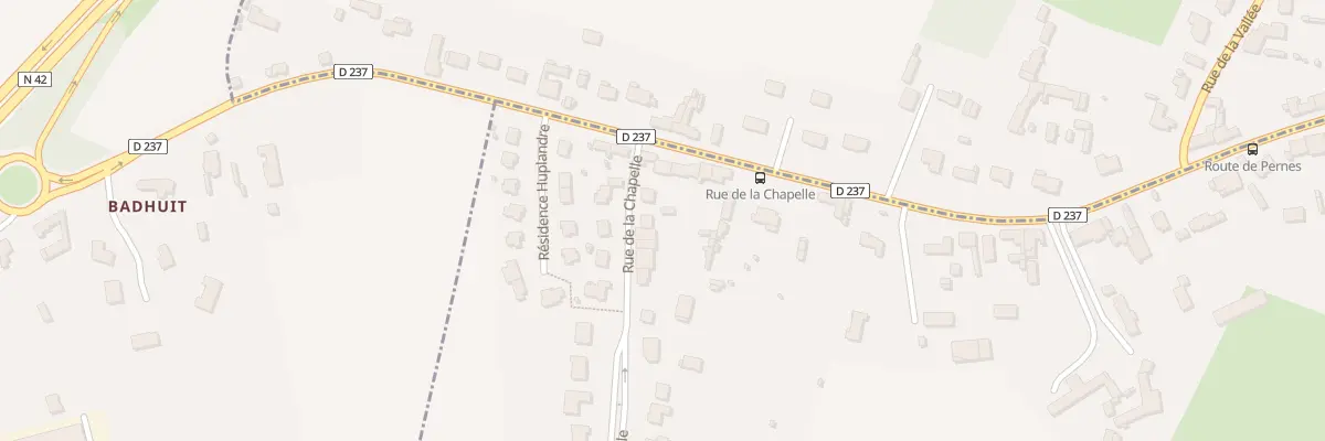 Plan du 2 Rue de la Chapelle à La Capelle-lès-Boulogne