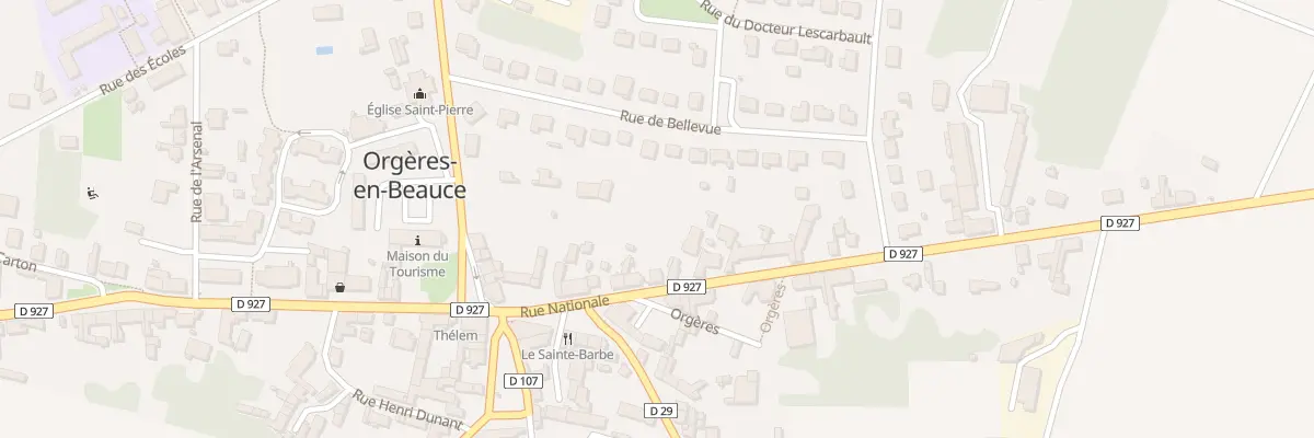 Plan du 34 Rue Nationale à Orgères-en-Beauce