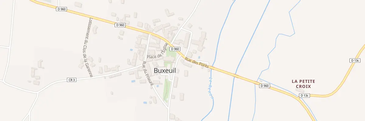 Plan du 2 Rue des Ponts à Buxeuil
