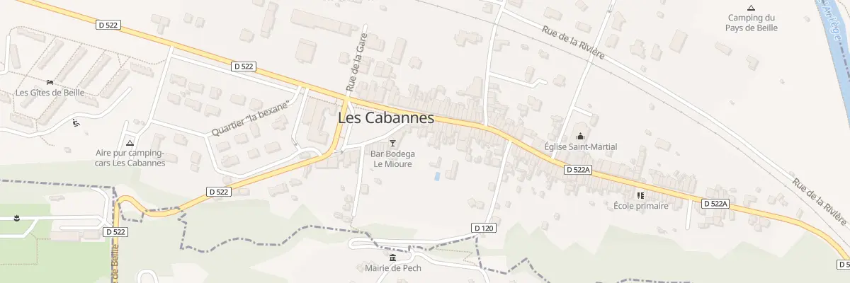 Plan du 8 Rue Principale aux Cabannes