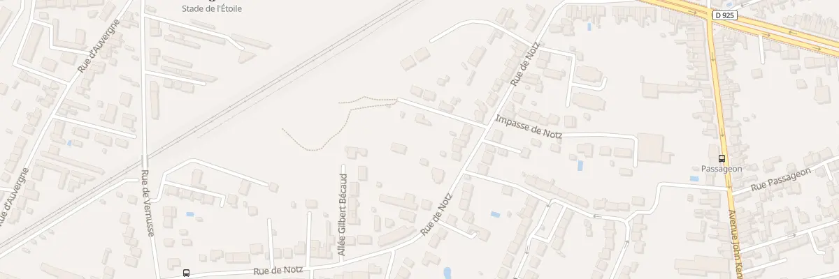 Plan du 58B Rue de Notz à Châteauroux