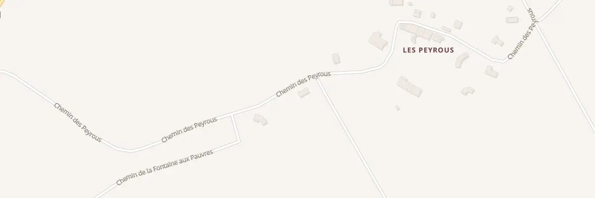 Plan du 9001 Les Peyrous à Tarabel
