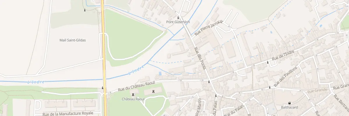 Plan du 23 Rue des Ponts à Châteauroux