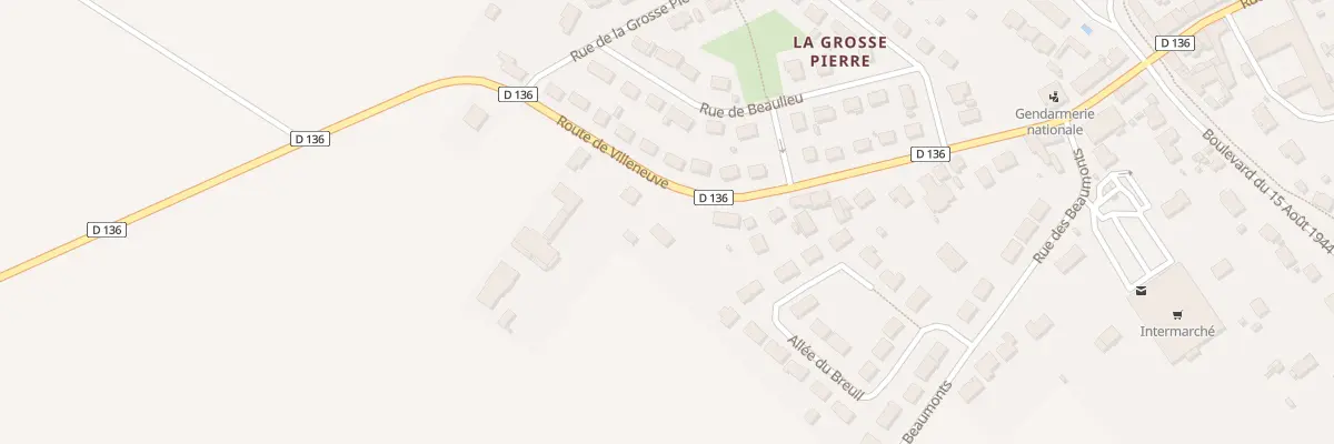 Plan du 26 Rte de Villeneuve à Patay