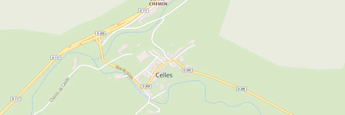 Plan du 5 Pl du Canal à Celles