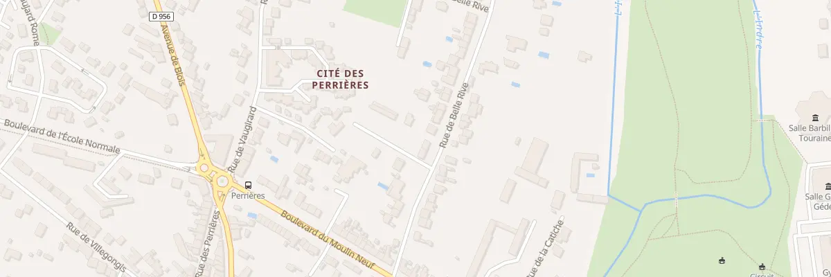 Plan du 23 Rue de Belle-Rive à Châteauroux