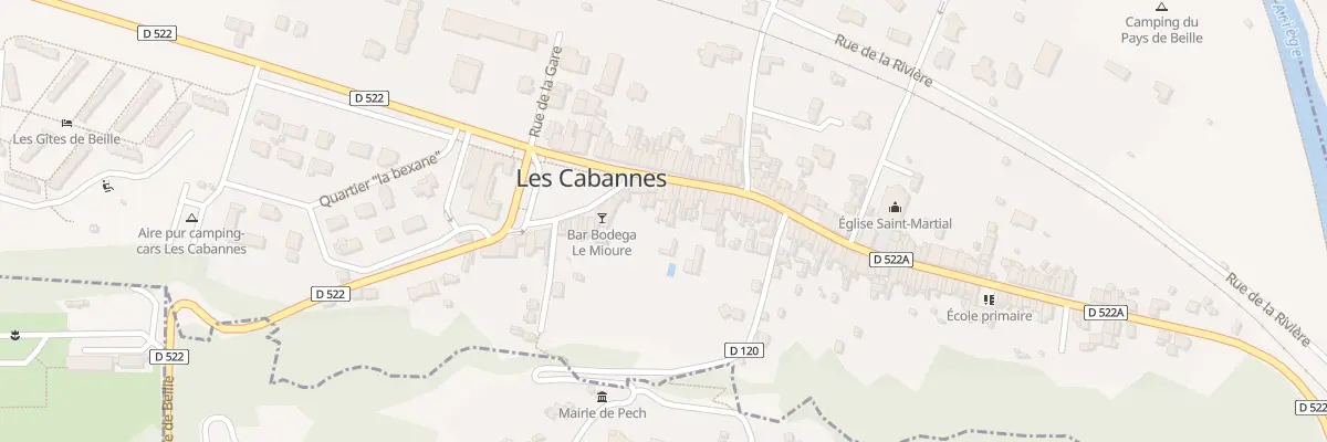 Plan du 10 Rue Principale aux Cabannes