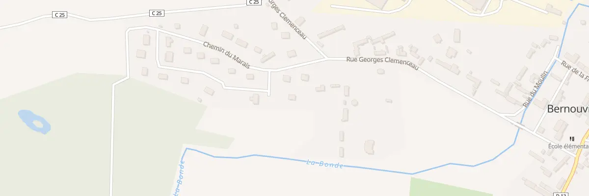 Plan du 28 Che du Marais à Bernouville