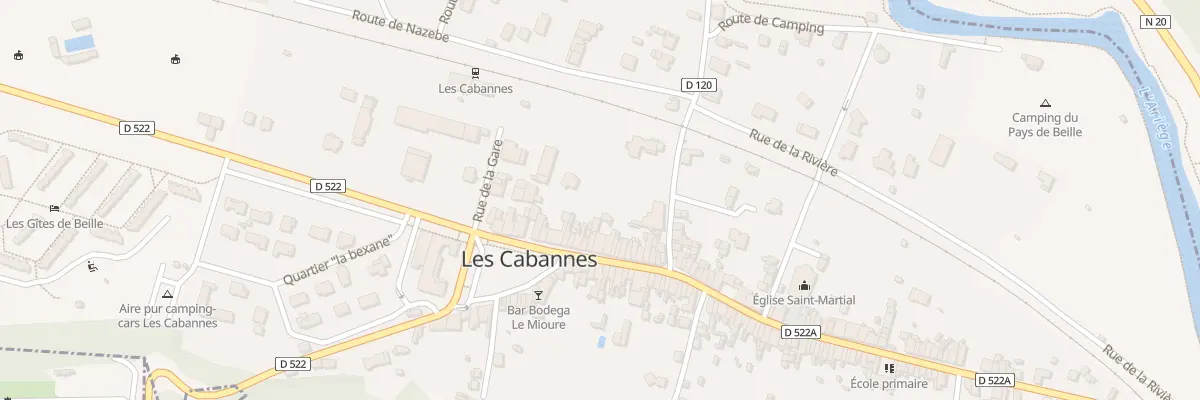 Plan du 17 Rue Principale aux Cabannes